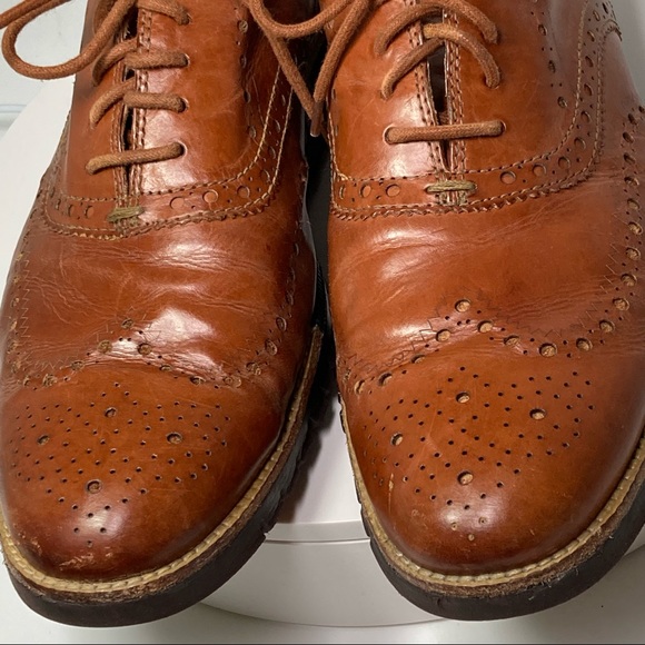 Cole Haan Zeroguard Wingtip Oxford British Tan Leather Java Sole Lace Up main image 11